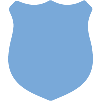 public safety icon light blue