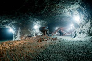 large cavern with machinery