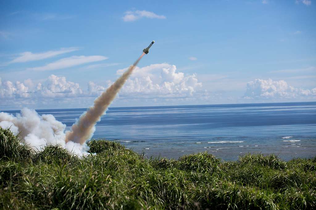 Smokey Sam launches with ocean in background