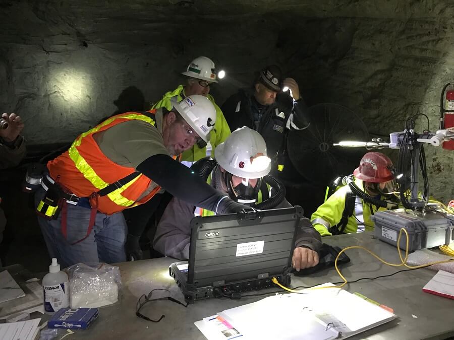 Mine Rescuers deploy underground command center